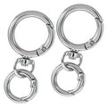 2/5/10 Sets Round Spring Snap Carabiner Clip O Rings Swivel Trigger