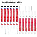 4/12 Pcs Waterproof Long Head Markers Deep Hole Marker Pen for Metal