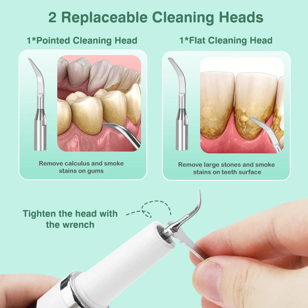 Intelligent Ultrasonic Dental Scaler Teeth Tartar Remover 5 Modes
