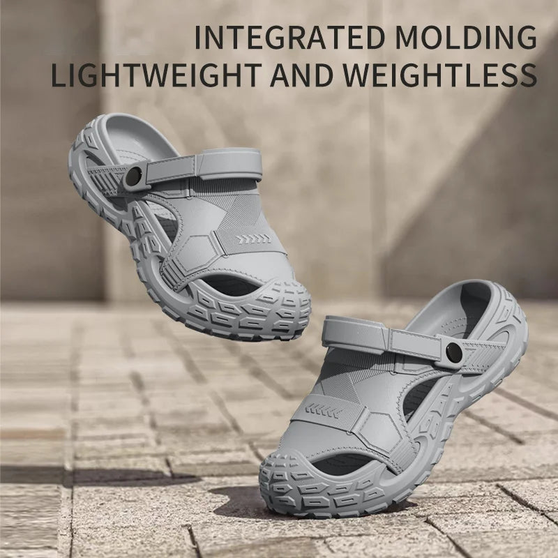 Men's Outdoor Summer Wearable Clog Shoes Anti-Slip Breathable