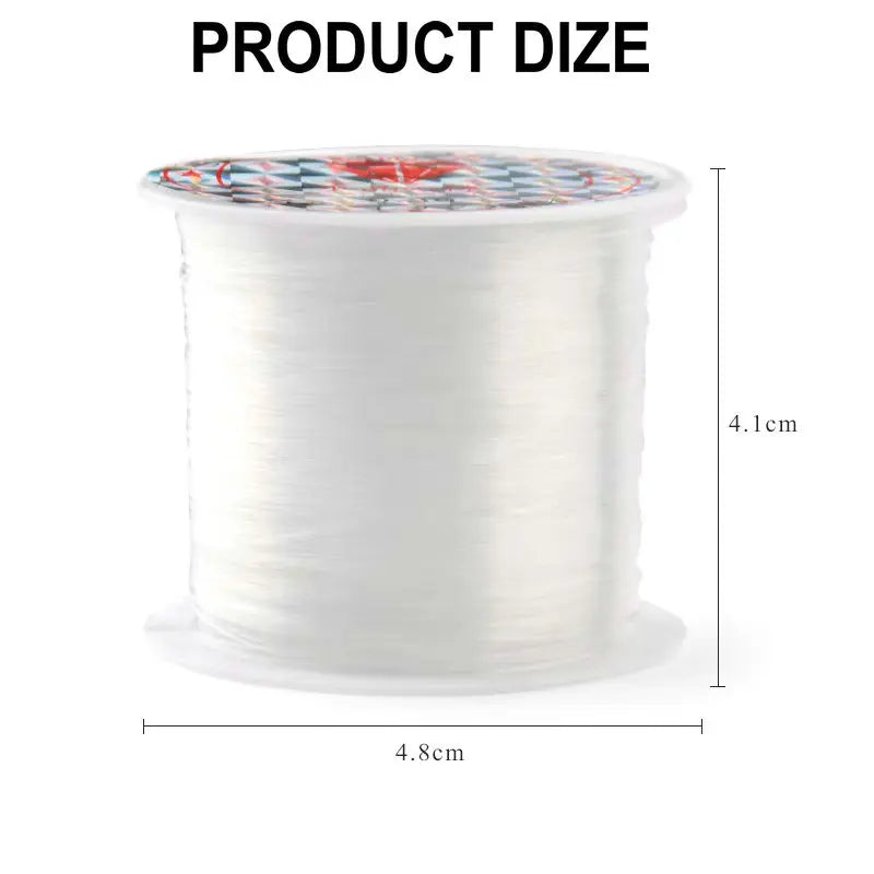 100M Plastic Crystal DIY Beading Fishing Line No Elastic Cord Rope For