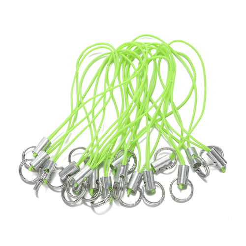 20/50Pcs Polyester Cord with Double Jump Ring Lanyard Rope for
