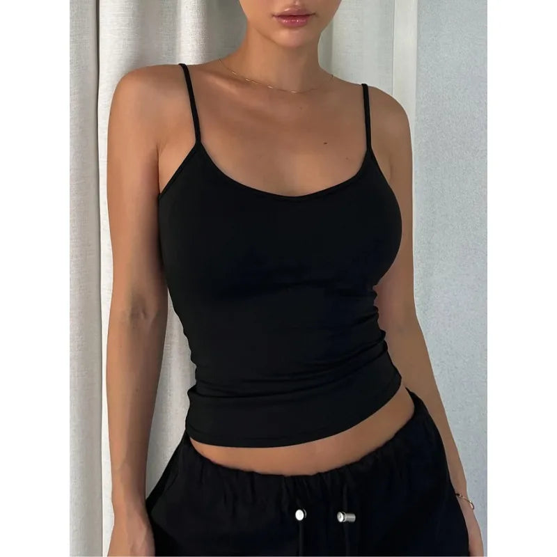 Plus Size 1XL-5XL Women's Fashionable Backless Simple Solid Color Slim