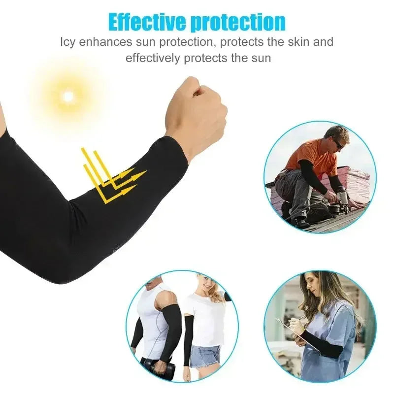 1 Pair Cooling Arm Covers for Men and Women Summer Sun Protection