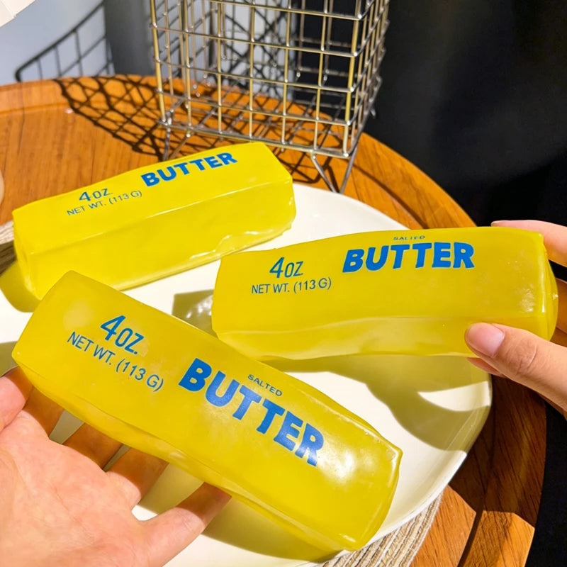 New Squishy Simulated Butter Squeeze Toy Soft Stress Relief Slow