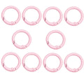 10Pcs 24mm Alloy Trigger Round Snap Buckle Spring Keyring Buckle Snap
