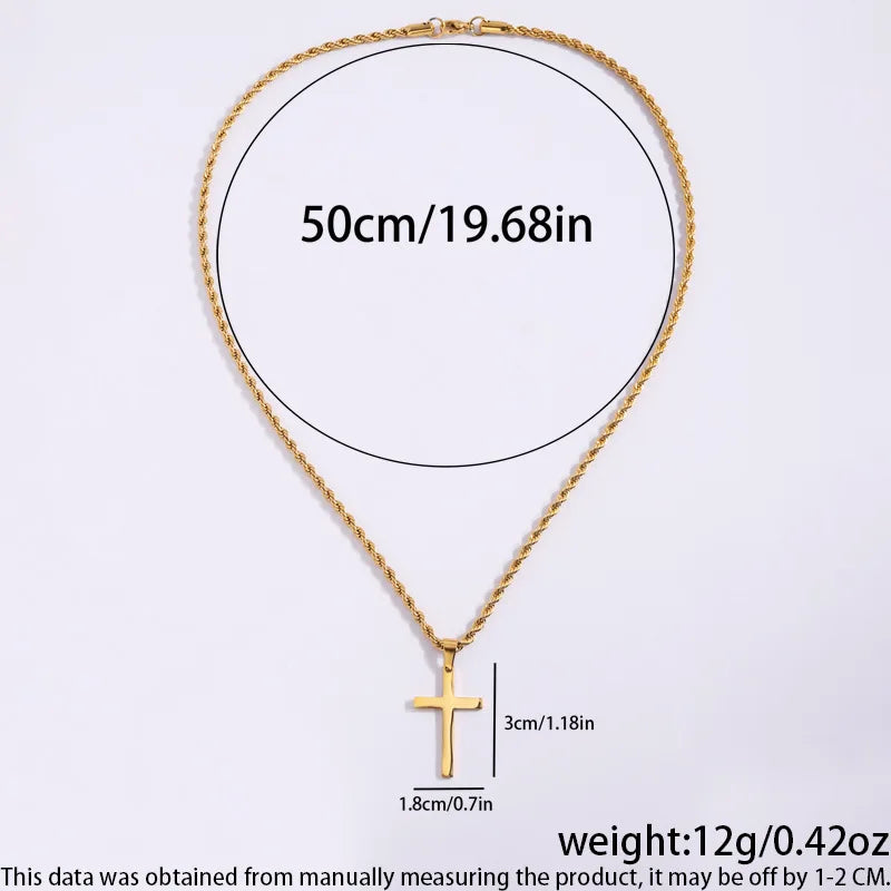 Collier Homme Spiritual Necklace - Male Minimalism Stainless Steel