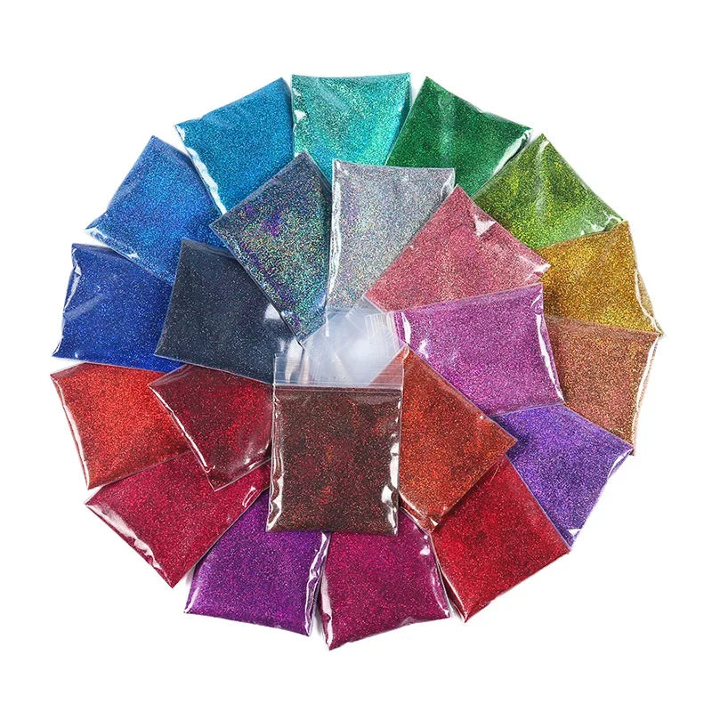 10g/Bag Holographic Fine Glitter Powder For Epoxy Filling Laser
