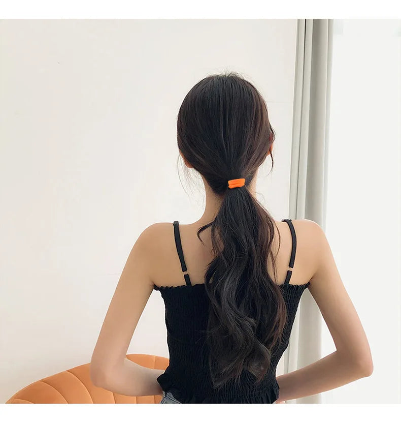 20/50/100pcs Four seasons Elastic Hair Bands Girls 4CM Sweets