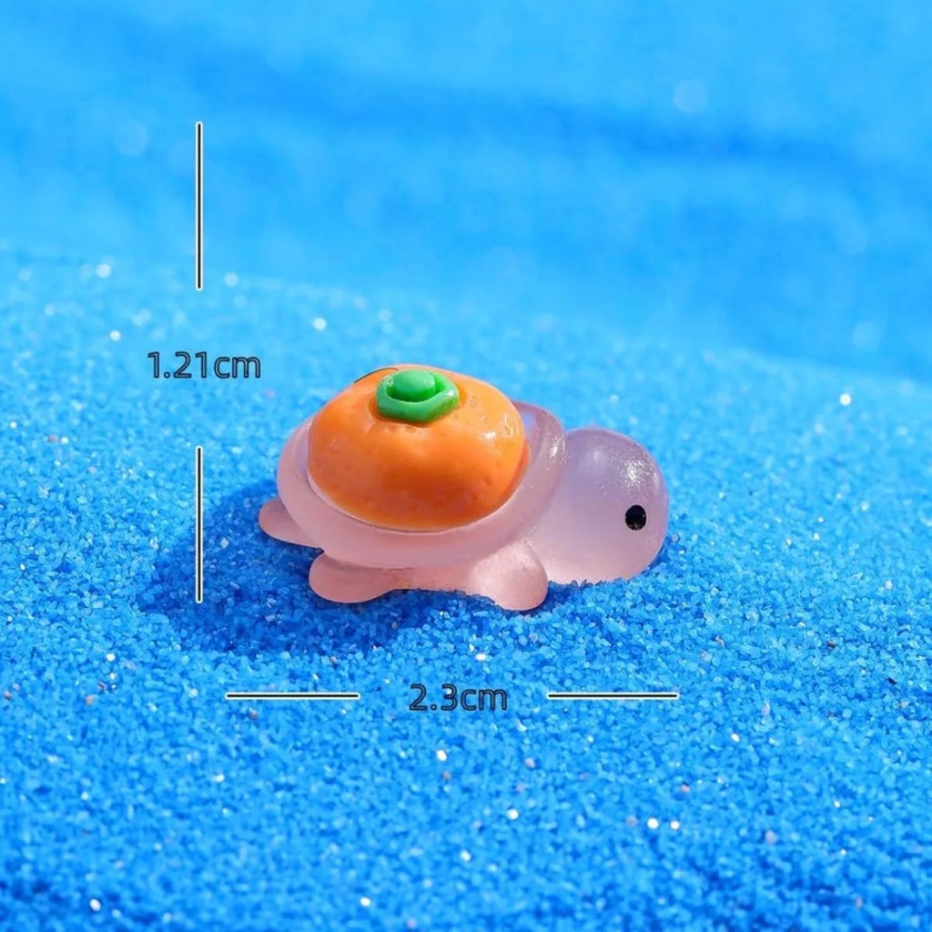 Glow in The Dark Fruit Turtle Resin Charms: DIY Craft Supplies