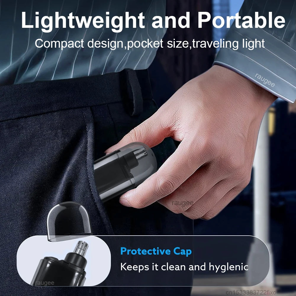 Electric Nose Hair Trimmer Mini Portable Nose Hair Remover for Men USB