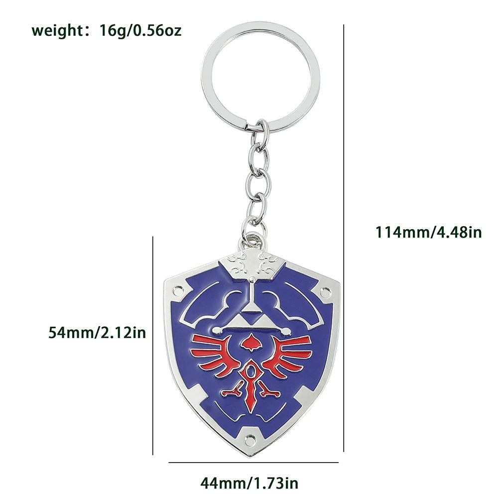 The Legend of Zeldas Pendant Keyring for Men Women Vintage Triforce