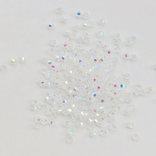 100PCS 4MM Shiny Faceted Austria Crystal Beads Bicone Beads Loose