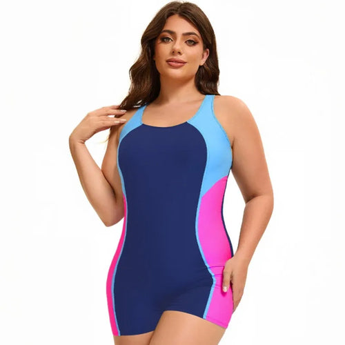 One Piece Plus Size High Waist Bikini Women Push Up Large Size