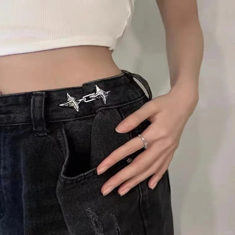 Temperament Four Pointed Star Waist Tightening Tool, Adjustable Waist