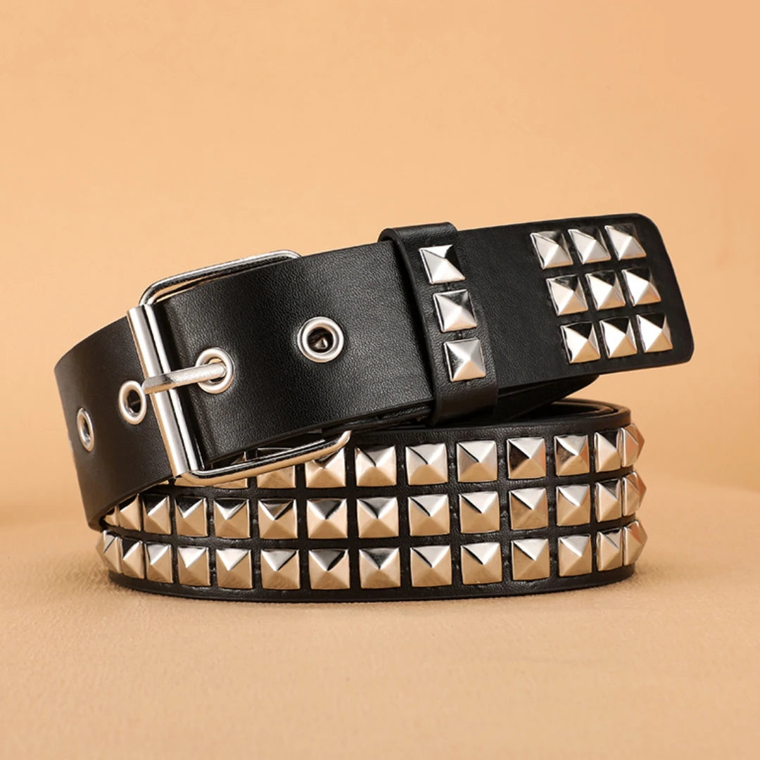 Trend Rivet Belt Heavy Metal Belt Men Women Punk Nightclub Rock Style