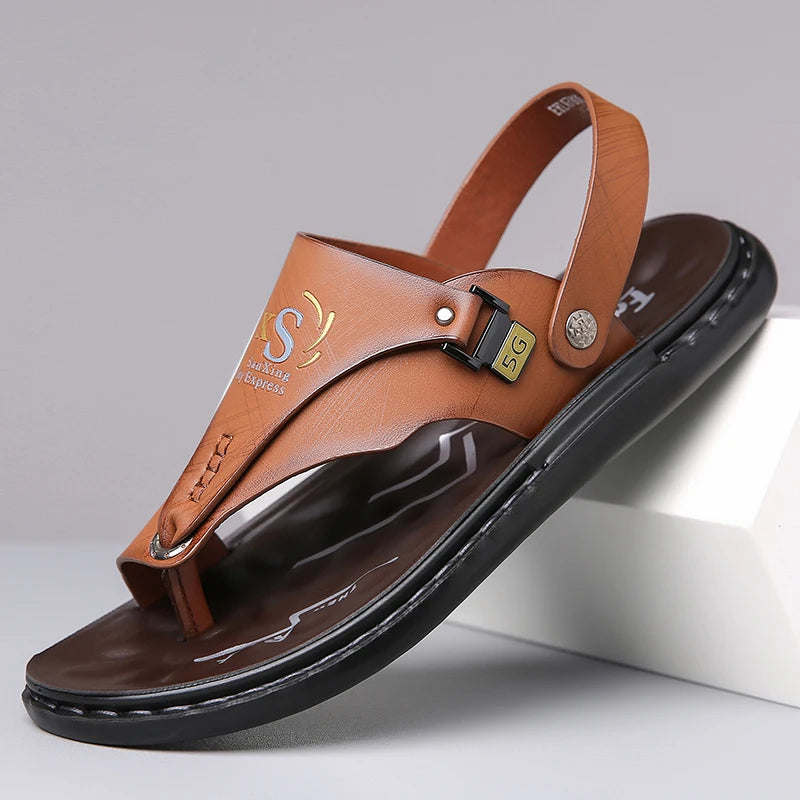 Men's Comfortable Anti-Slip Flip Flops Fashionable Wear-Resistant