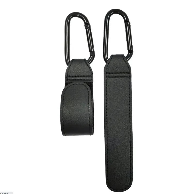 1/2pcs PU Leather Baby Stroller Hook for Pram Rotate 360 Degree