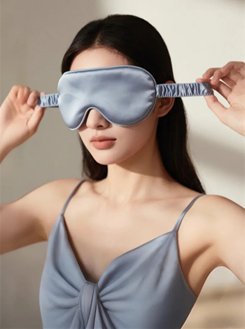 Double-Sided Silk Sleeping Eyeshade Light Blocking Breathable Travel