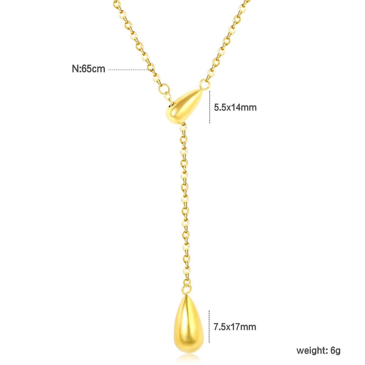 LUXUKISSKIDS Y Clavicle Choker Heart Waterdrop Charm Necklaces for