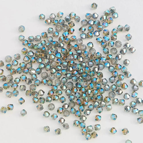 100PCS 4MM Shiny Faceted Austria Crystal Beads Bicone Beads Loose