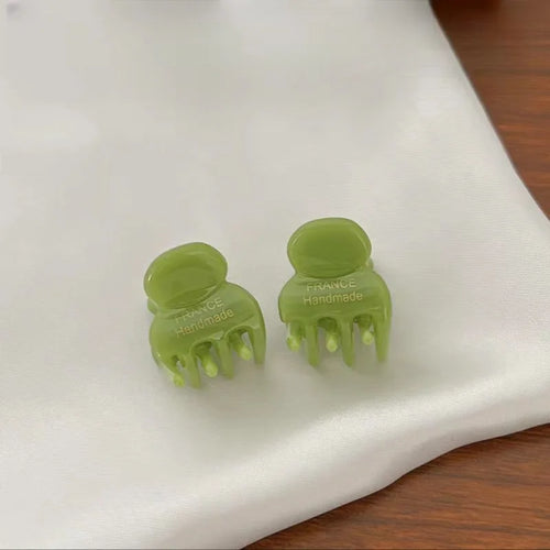 2Pcs/Set Mini 2cm Acetate Small Hair Claw Side Pins Acetate Hair Crabs