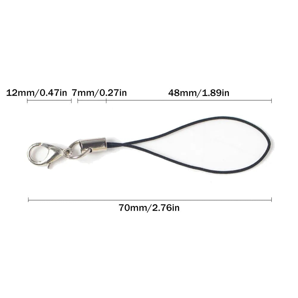 10/20/50Pcs Lobster Clasp Lanyard Strap Cord Mobile Cords Charm Nylon