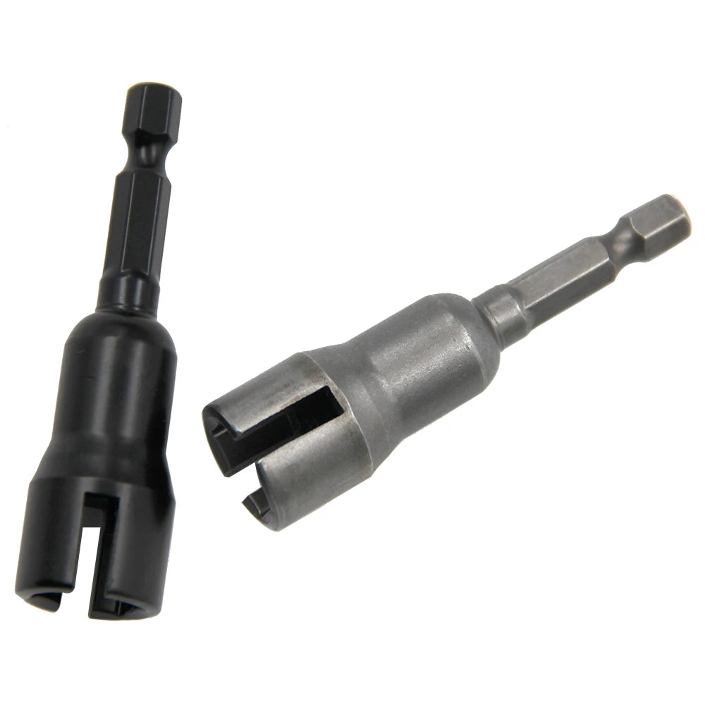 Natural color 65mm slotted socket hexagonal handle electric