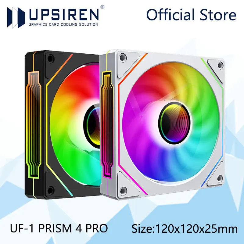 UPSIREN UF-1 PRISM 4 PRO Computer Chassis Fan 12cm ARGB 4 Pin PWM
