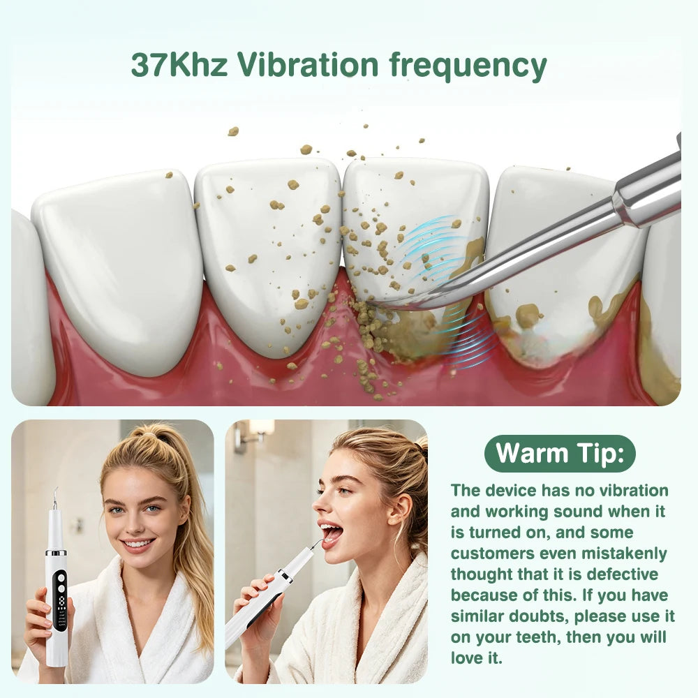 Intelligent Ultrasonic Dental Scaler Teeth Tartar Remover 5 Modes