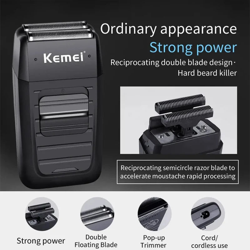 Kemei KM-2296 KM-2299 KM-1102 Hair Clipper Kit Men's Electric Shaver