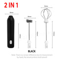 2 In 1 Electric Milk Frother + Egg Beater Wireless Type-C Charging 3
