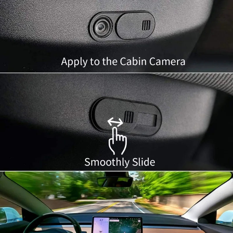 For Tesla Model 3 Y Camera Privacy Cover ABS Sliding Camera Cover for
