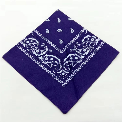1-4Pcs Fashion Hip Hop Cotton Bandana Square Scarf 54cm*54cm Black Red