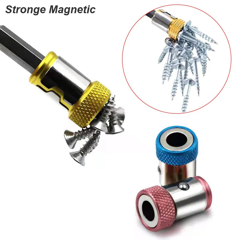 Magnetic Ring Screwdriver Bit Holder Cross Phillips Magnet 1/4 Strong