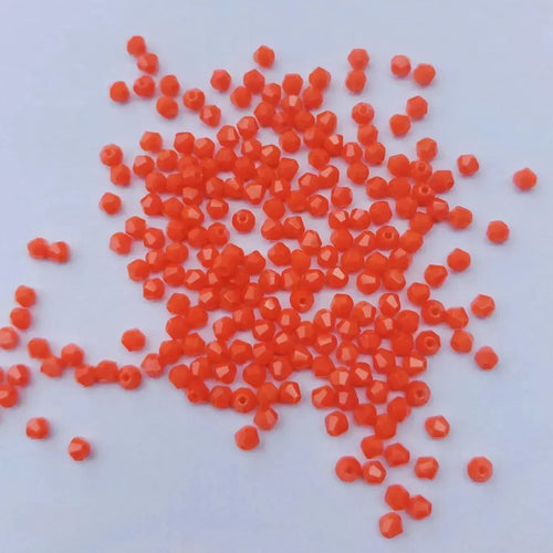 100PCS 4MM Shiny Faceted Austria Crystal Beads Bicone Beads Loose