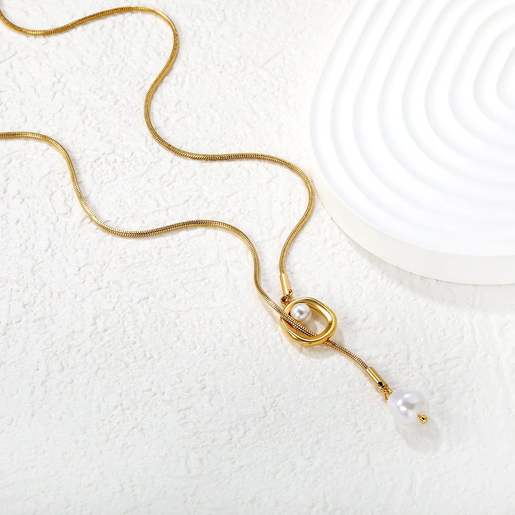LUXUKISSKIDS Y Clavicle Choker Heart Waterdrop Charm Necklaces for
