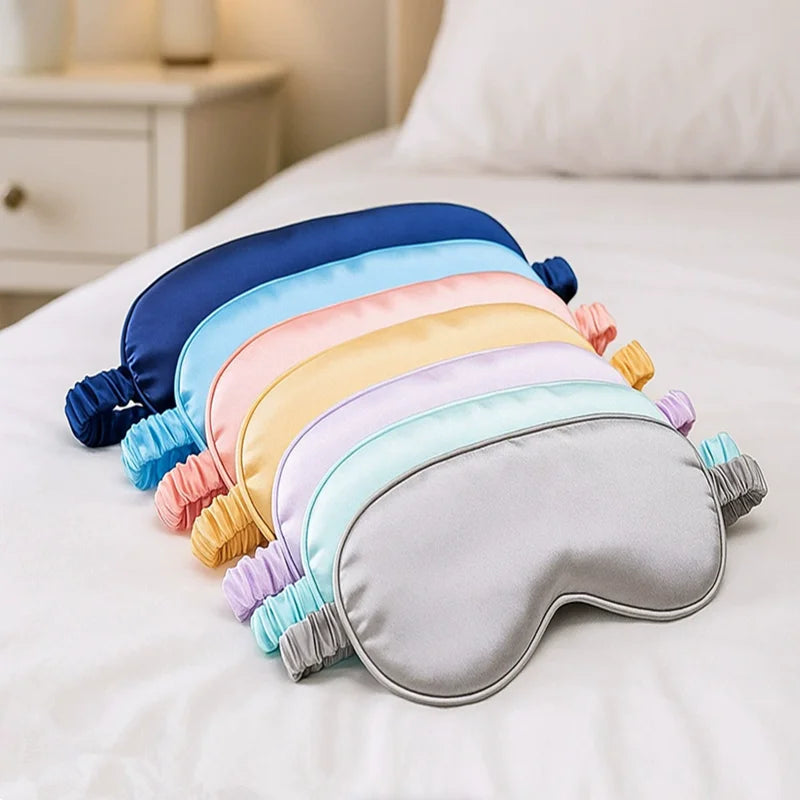 Double-Sided Silk Sleeping Eyeshade Light Blocking Breathable Travel