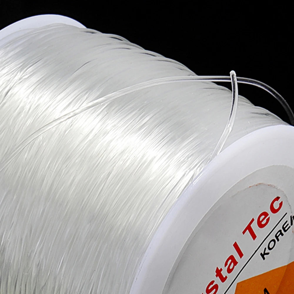 1 Roll Round Transparent Fish Wire Elastic Wire Crystal Line DIY