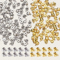 20Pcs 3×4mm Copper Position Clasp Buckles Equipped with Bead Caps