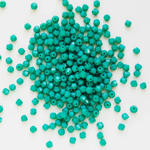 100PCS 4MM Shiny Faceted Austria Crystal Beads Bicone Beads Loose