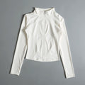 Women Zip Fitness Yoga Shirt Long Sleeve Sports Jacket Gym Top