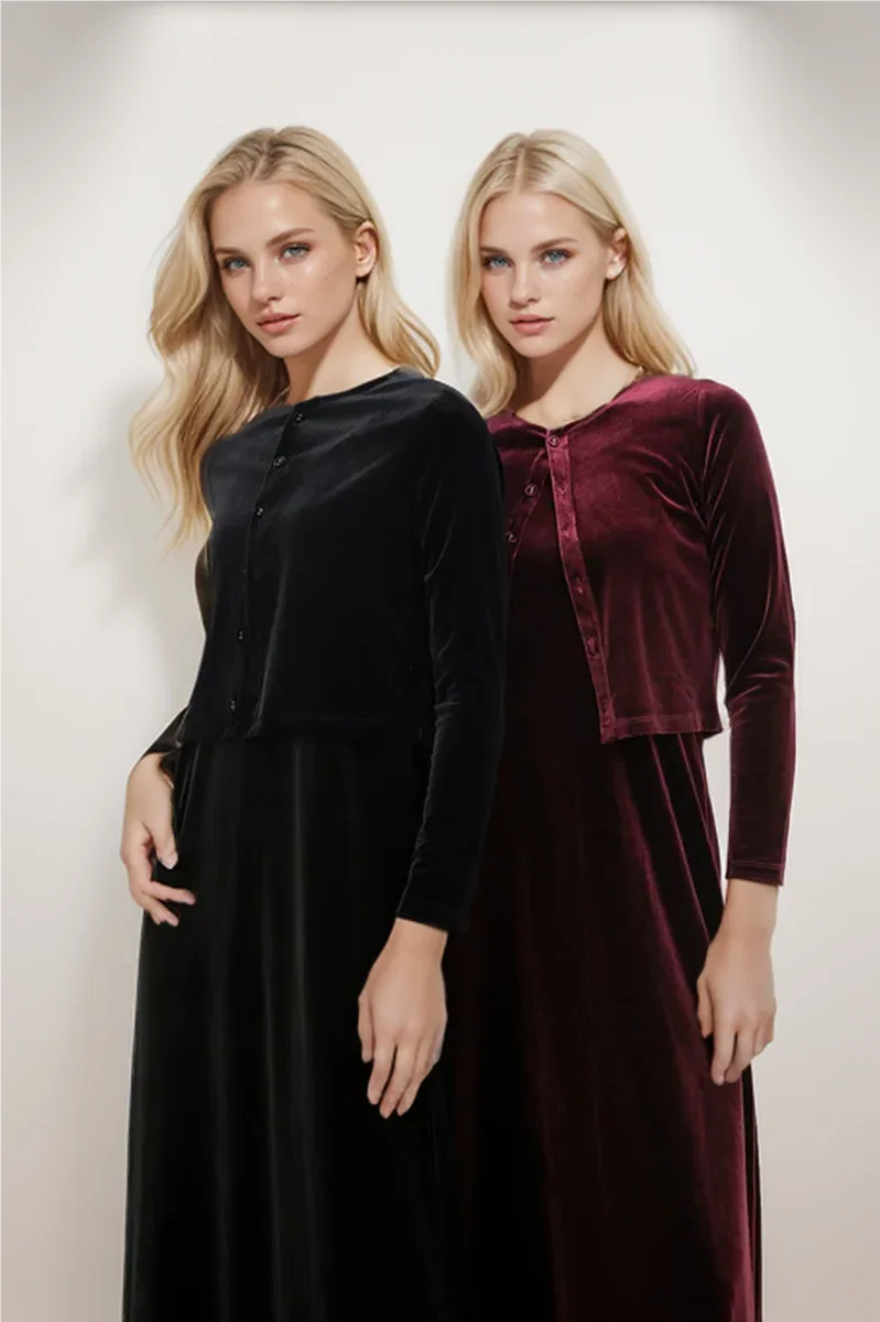 2024 Autumn Women Solid Color New Sleeveless Dress Single-breasted