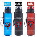 650ml Supermans Sports Water Bottle Women Men Motivational Leak Proof