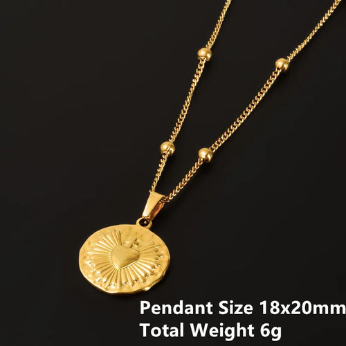 1Pc Religious Christian Catholic Sacred Heart Pendant Necklaces