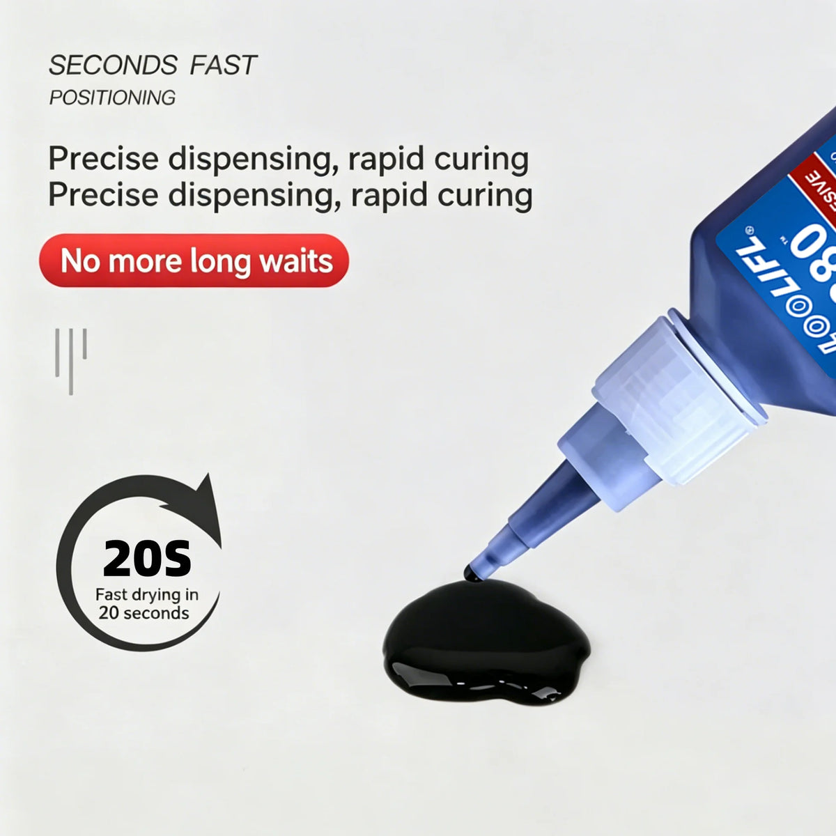 LOOLIFL480 20g Cyanoacrylate Adhesive High Temp Resistant Impact