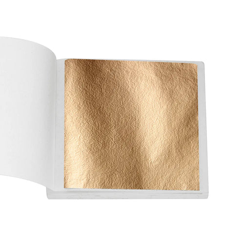 100sheets Imitation Gold Foil Paper Leaf Gilding DIY Epoxy Resin