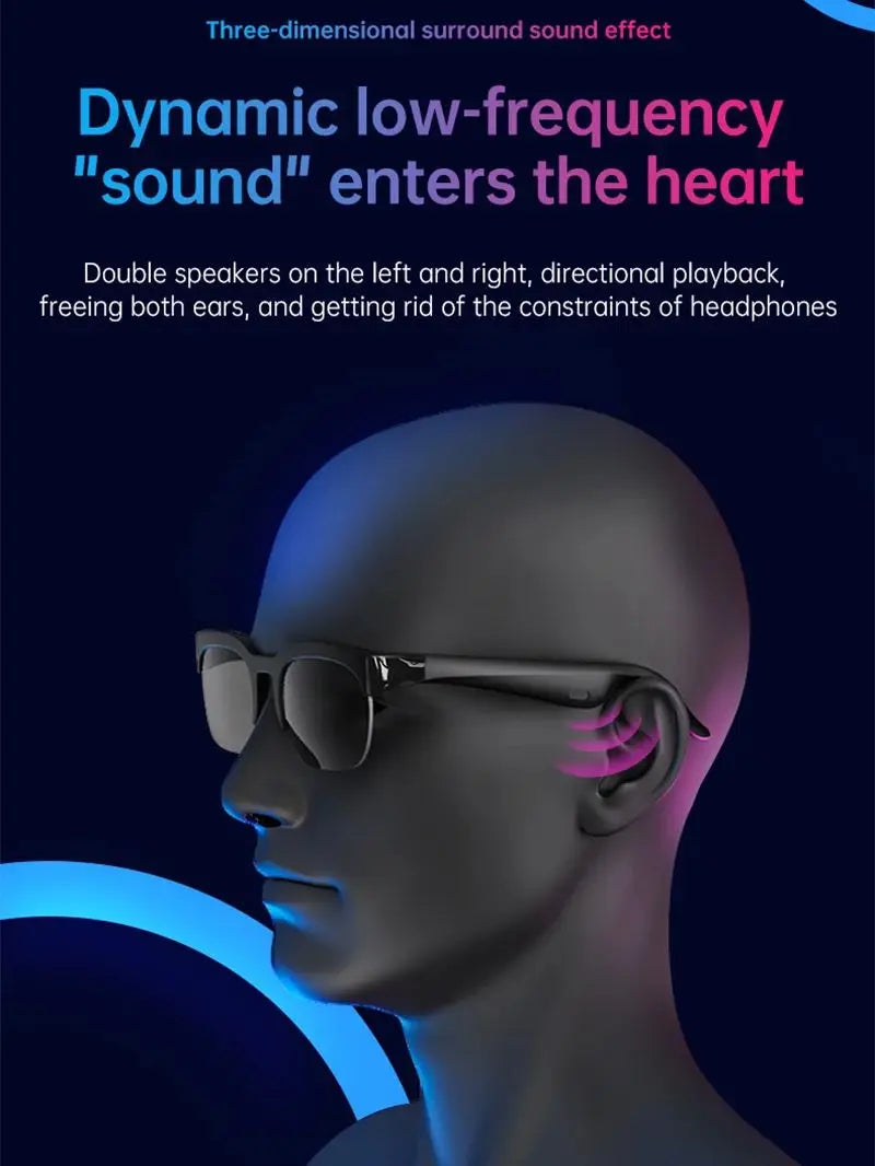 2026 New Smart Glasses AI Translation Bluetooth Conversation Recording