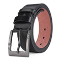 Genuine Leather For Men's High Quality Buckle Jeans Cowskin Casual