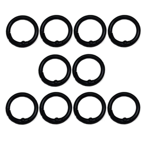 10Pcs 24mm Alloy Trigger Round Snap Buckle Spring Keyring Buckle Snap
